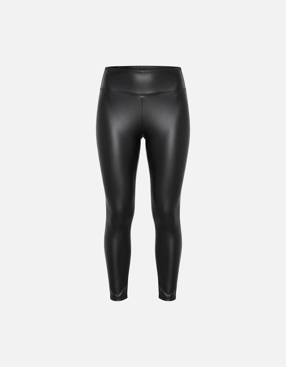 Black Faux Leather Zipped Detail Leggings, 13 of 12