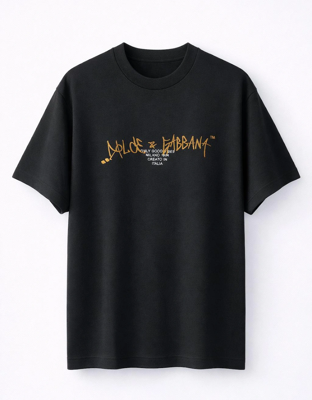Men's Black Good Vibes Milano T-Shirt, 5 of 4