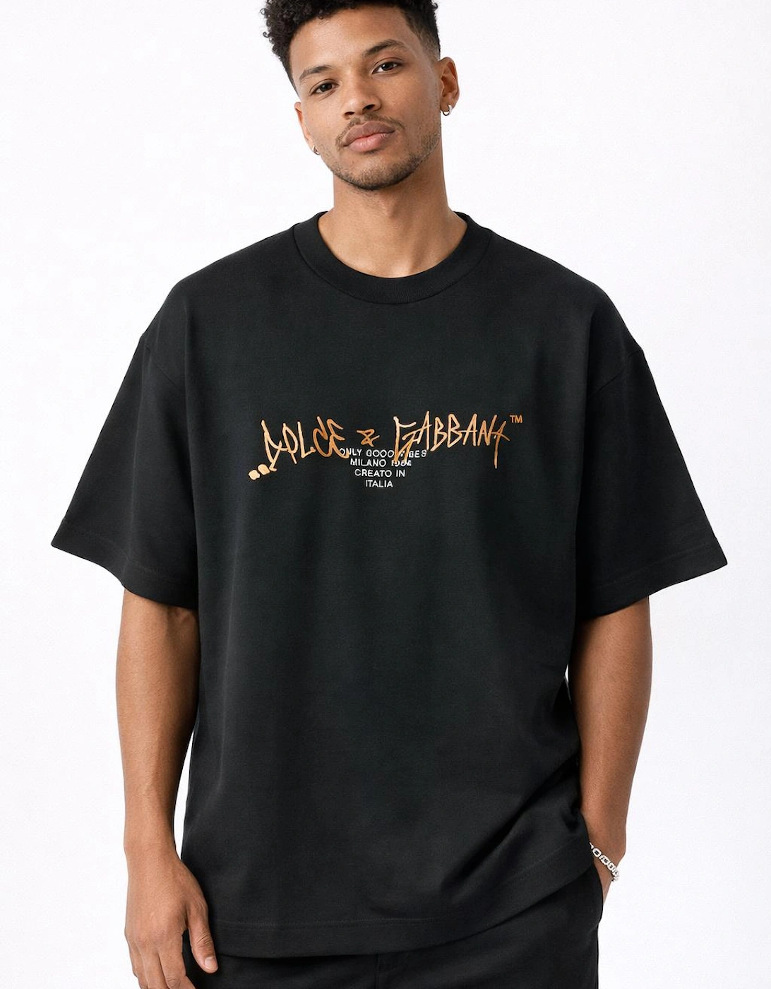 Men's Black Good Vibes Milano T-Shirt