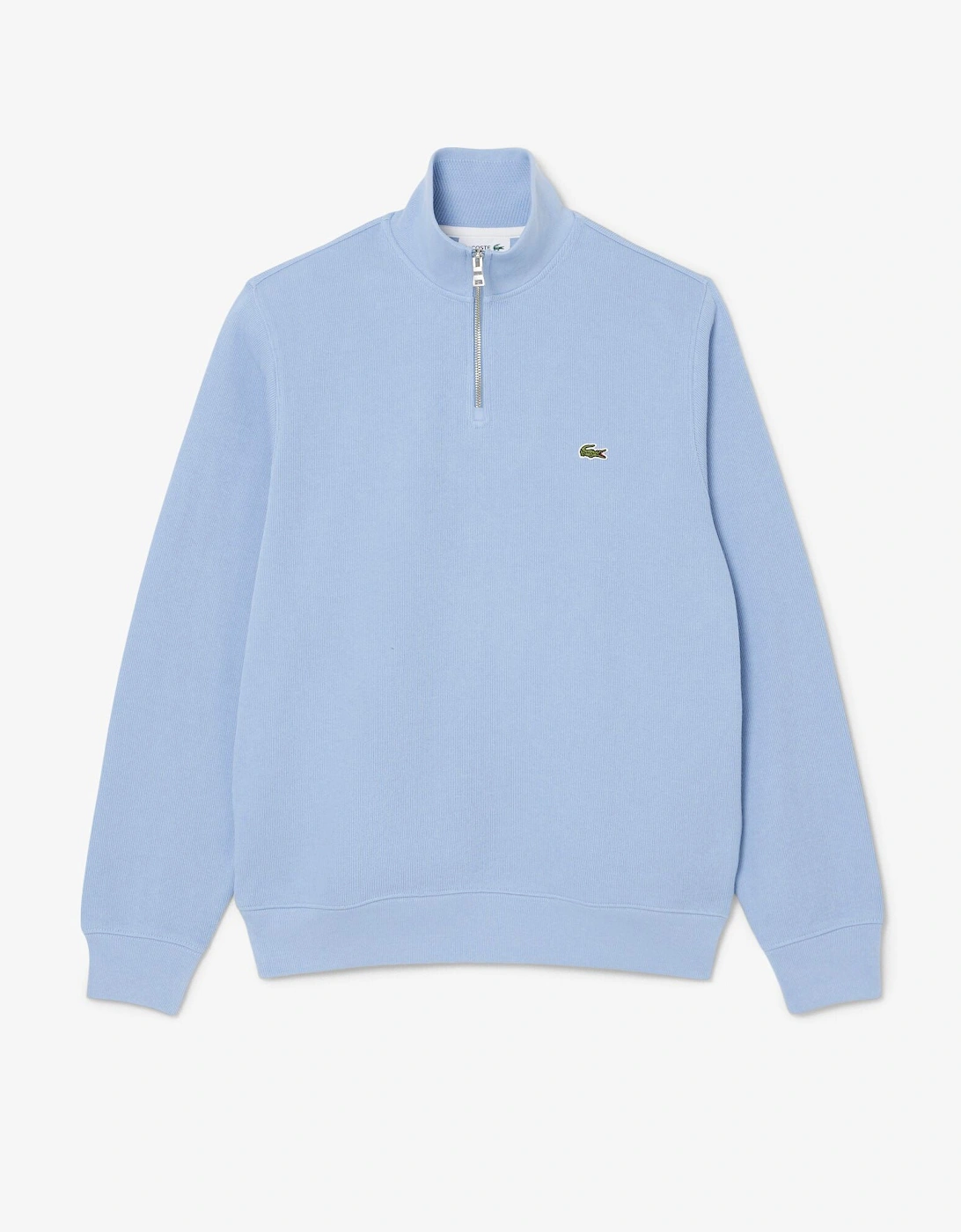 Zippered Stand-Up Collar Cotton Sweatshirt - Aphylla AEY