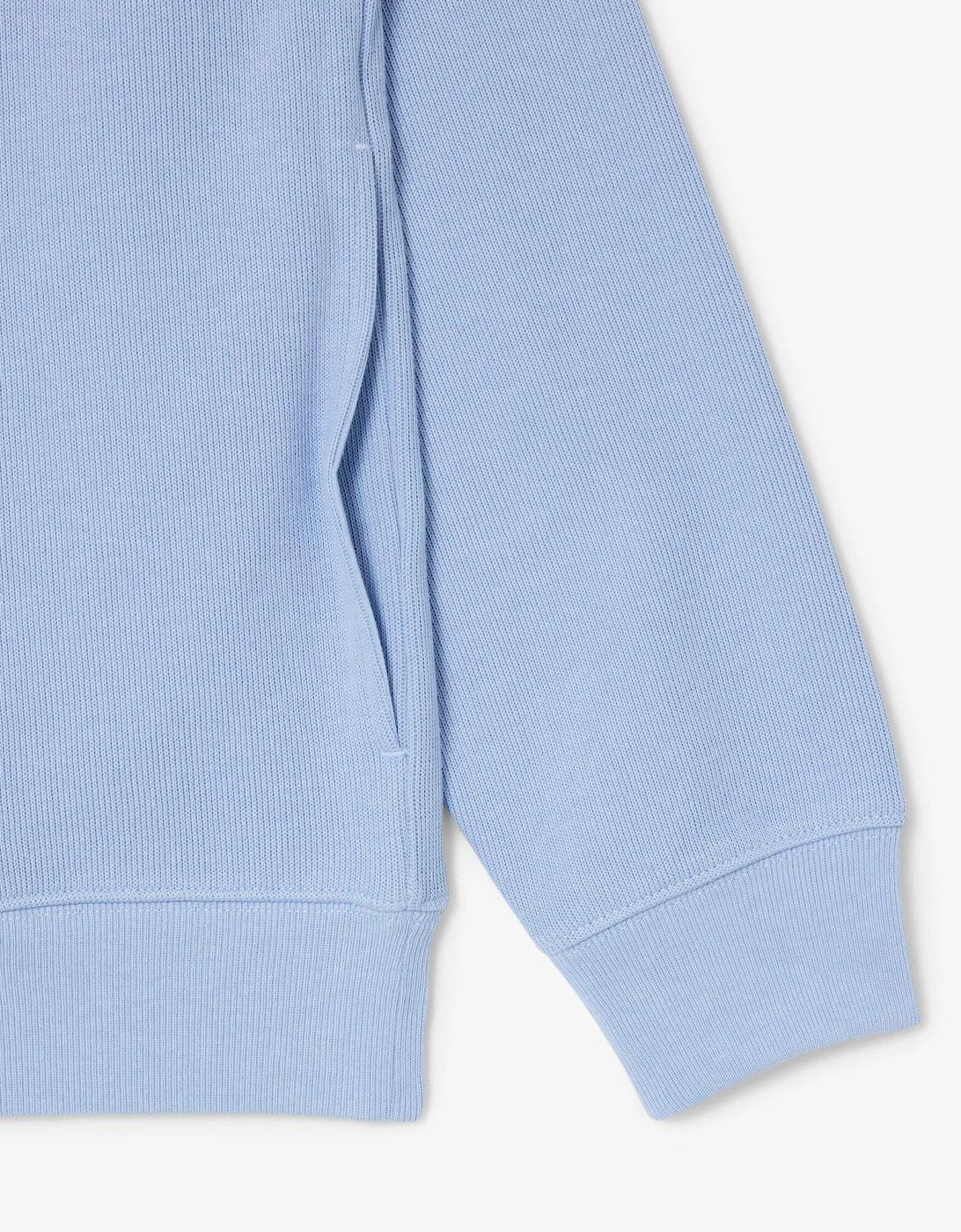 Zippered Stand-Up Collar Cotton Sweatshirt - Aphylla AEY