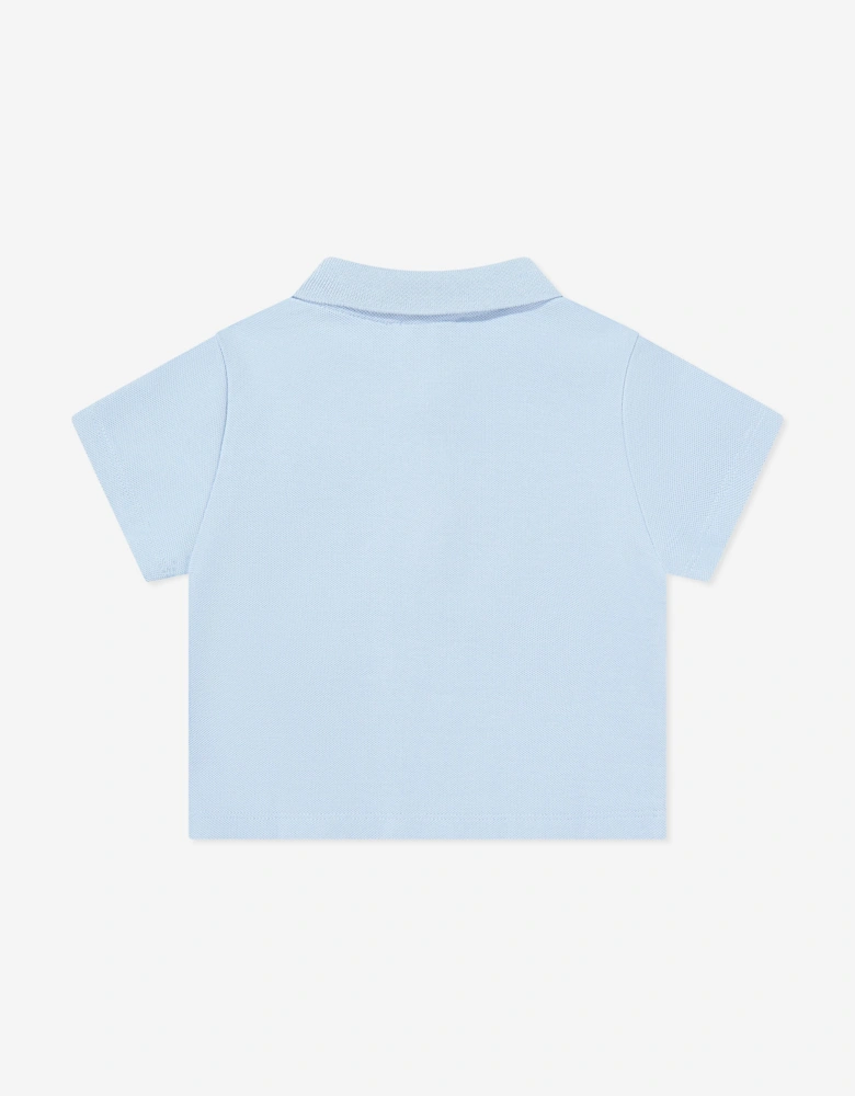 Baby Boys Eagle Logo Polo Shirt in Blue