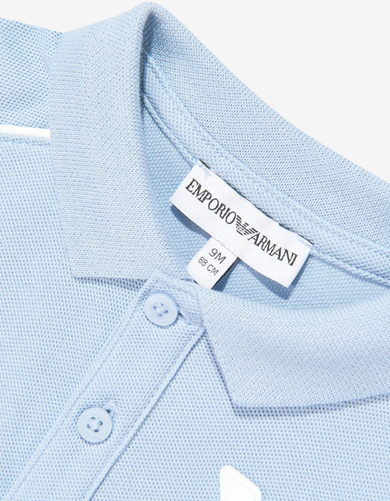 Baby Boys Eagle Logo Polo Shirt in Blue