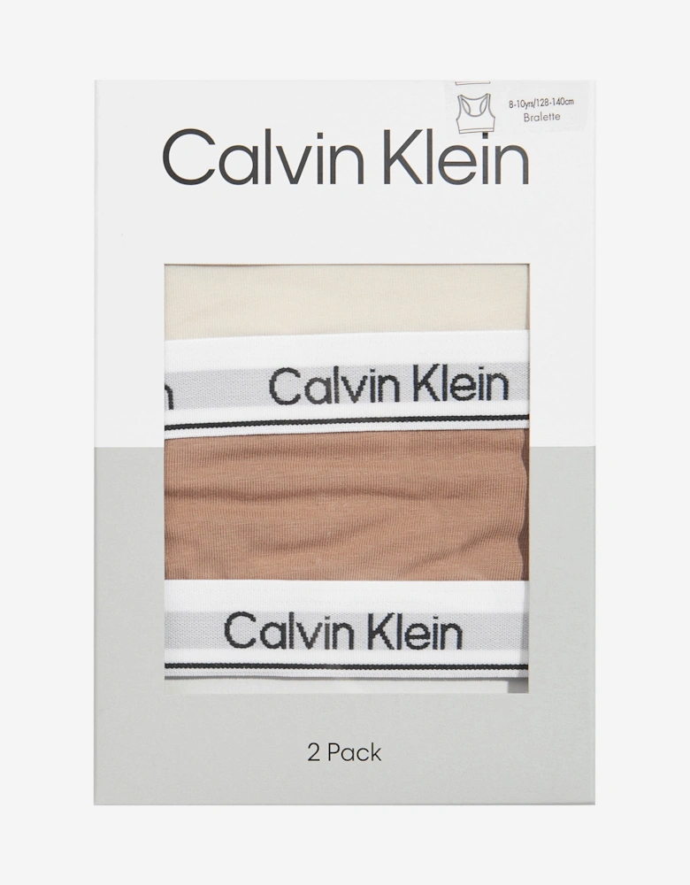 Girls 2 Pack Bralette Set in Multicolour