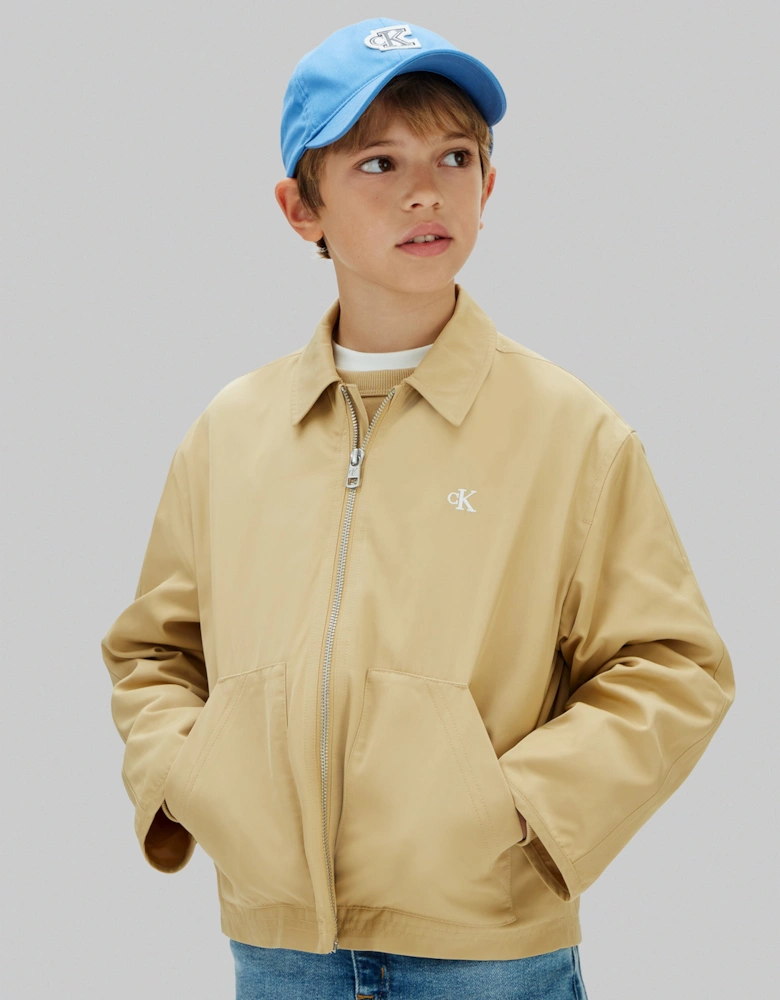 Boys Workwear Jacket in Beige