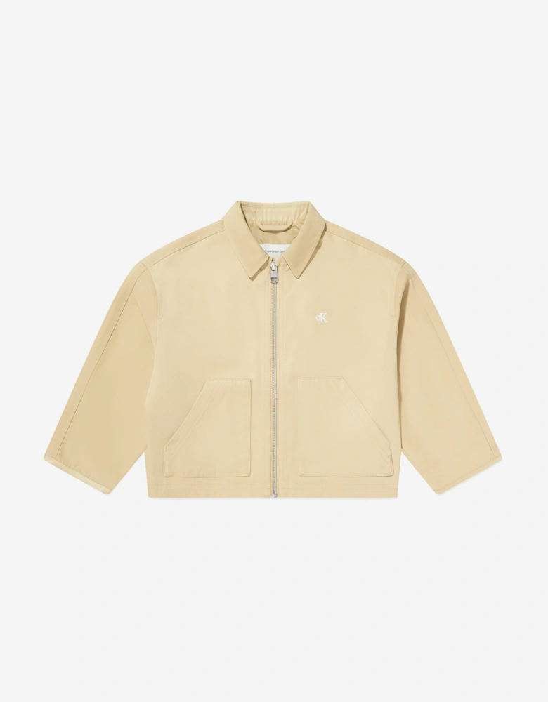 Boys Workwear Jacket in Beige