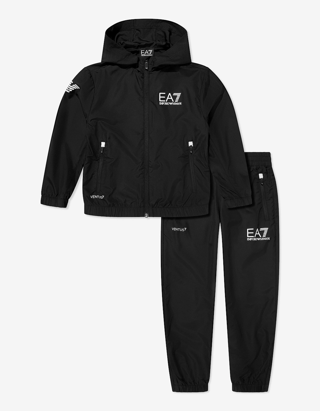 Emporio Armani Boys Tennis Pro Tracksuit in Black, 6 of 5
