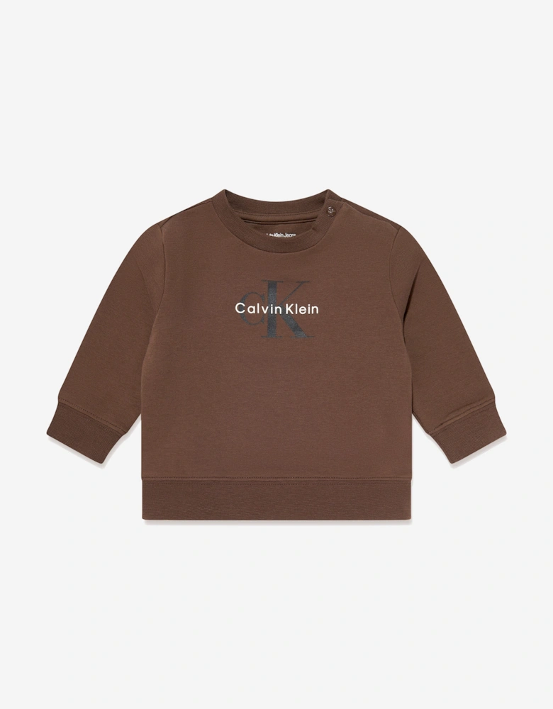 Baby Monogram Tracksuit Gift Set in Brown