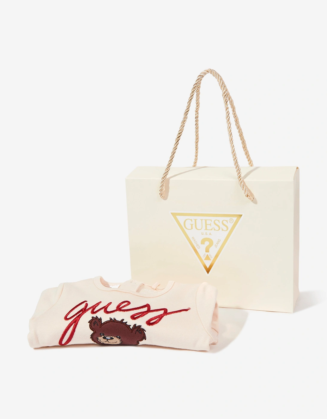 Baby Teddy Bear Romper in Beige