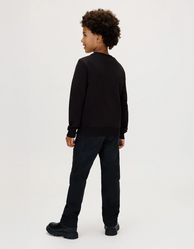 Kids CK Monogram Sweatshirt in Black