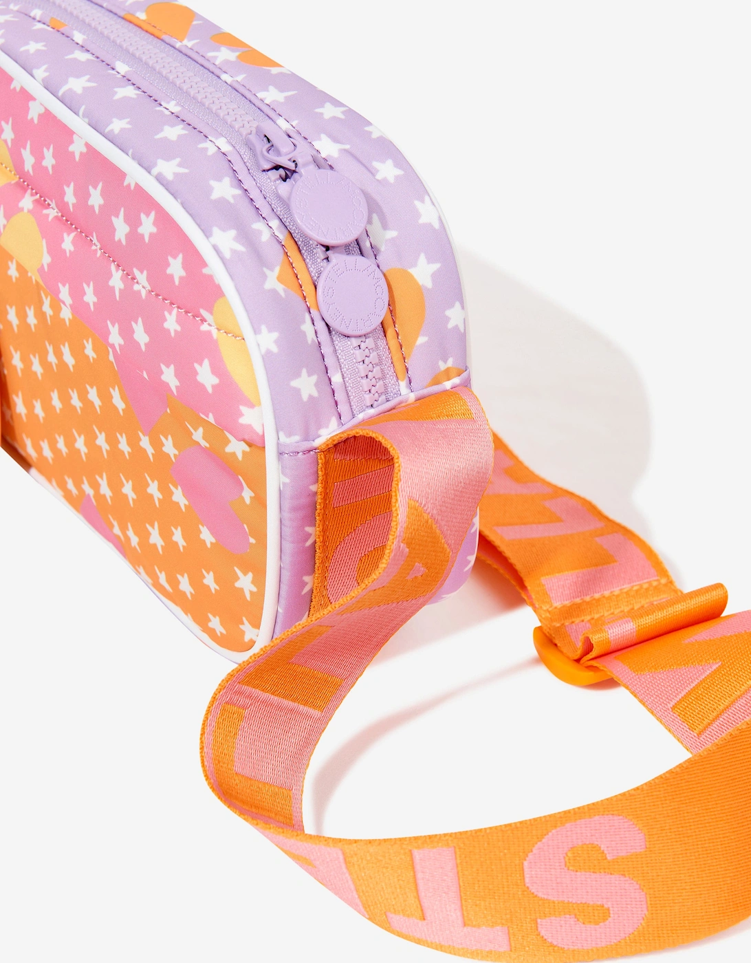 Girls Stars and Hearts Crossbody Bag in Pink (20cm)