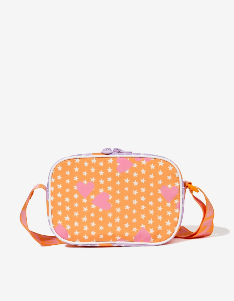 Girls Stars and Hearts Crossbody Bag in Pink (20cm)