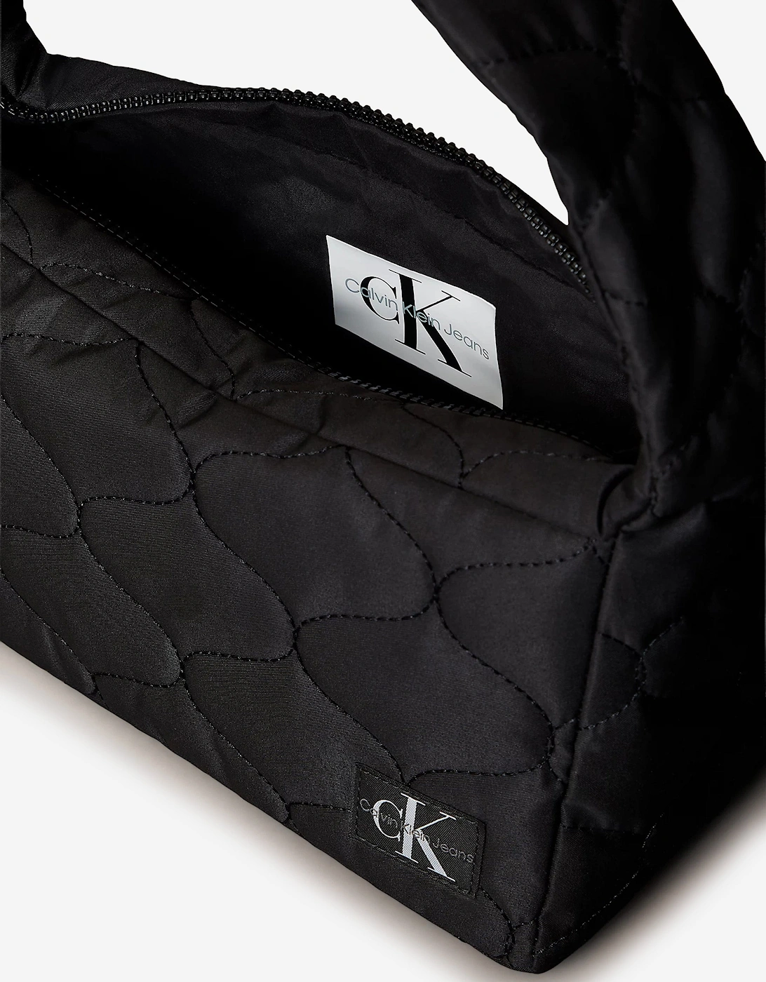 Girls Quilted Shoulder Bag in Black (25cm)