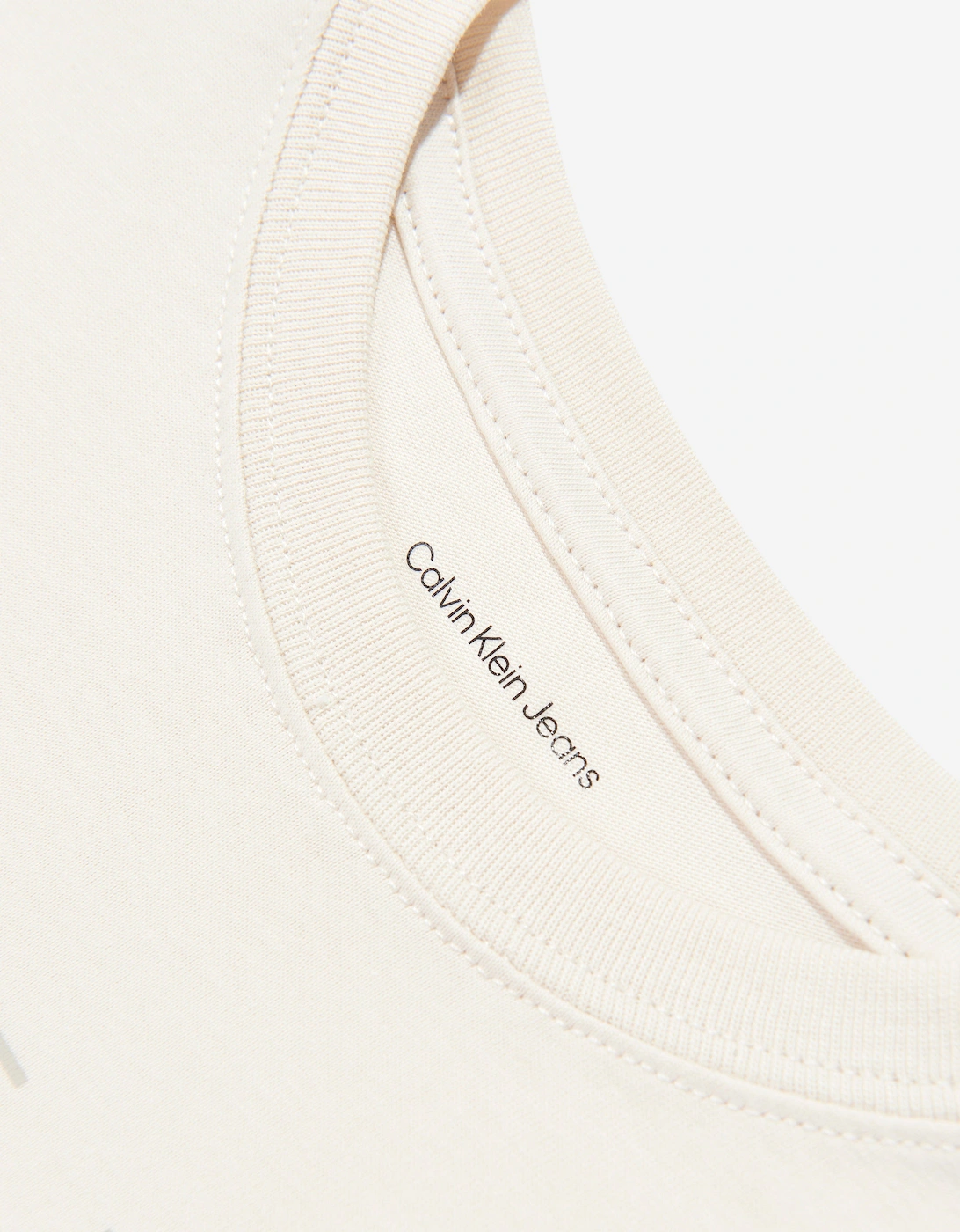 Girls CK Monogram T-Shirt in Ivory