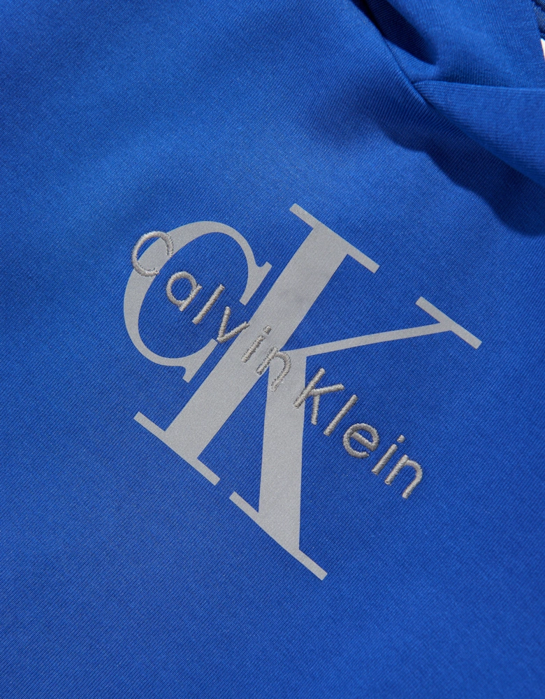 Boys Light Monologo Hoodie in Blue