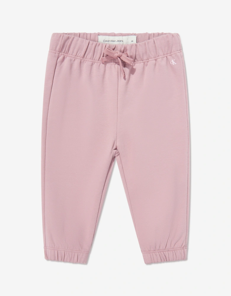 Baby Girls Monogram Tracksuit in Pink