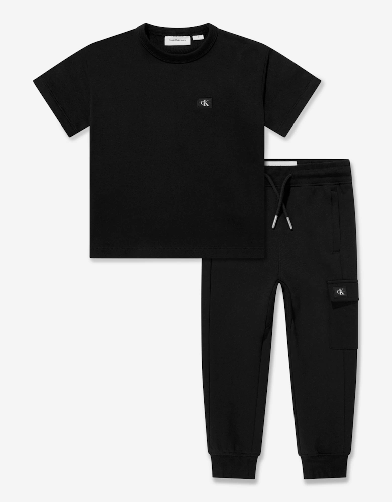 Boys Trouser Set in Black