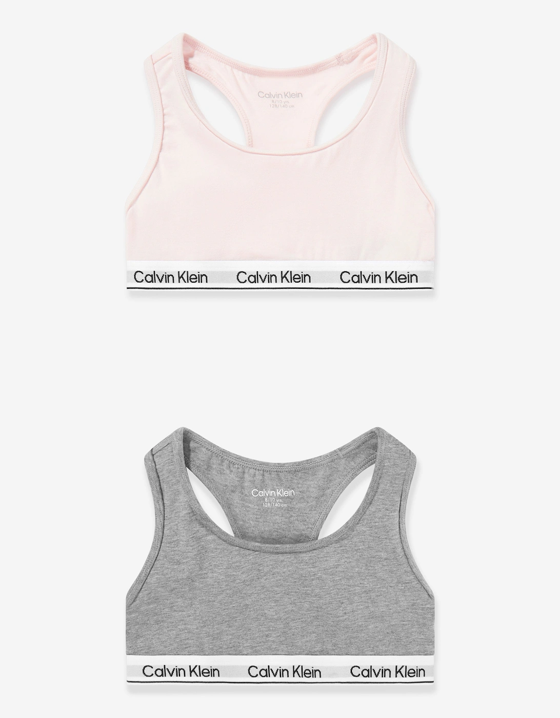 Calvin Klein Girls Pink 'S 2 Pack Bralette Set In - Size: 10 Years/11 Years/12 Years Kids