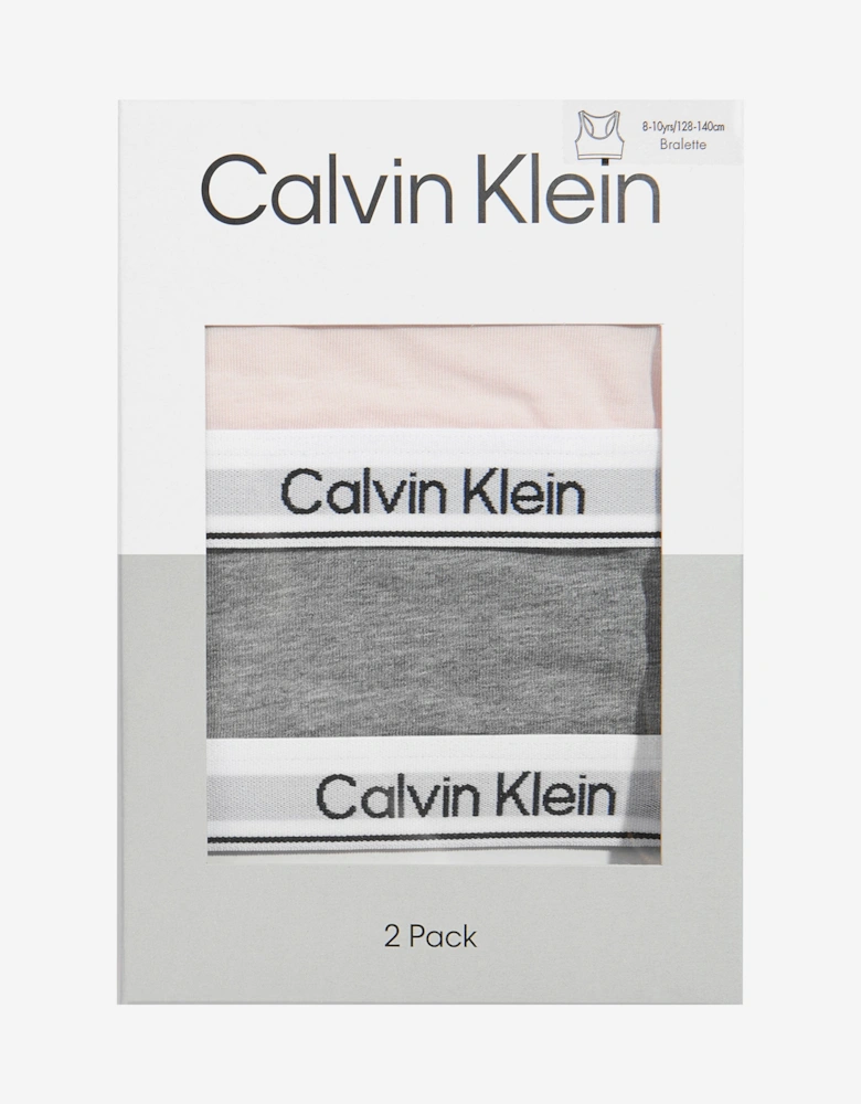 Girls 2 Pack Bralette Set in Multicolour