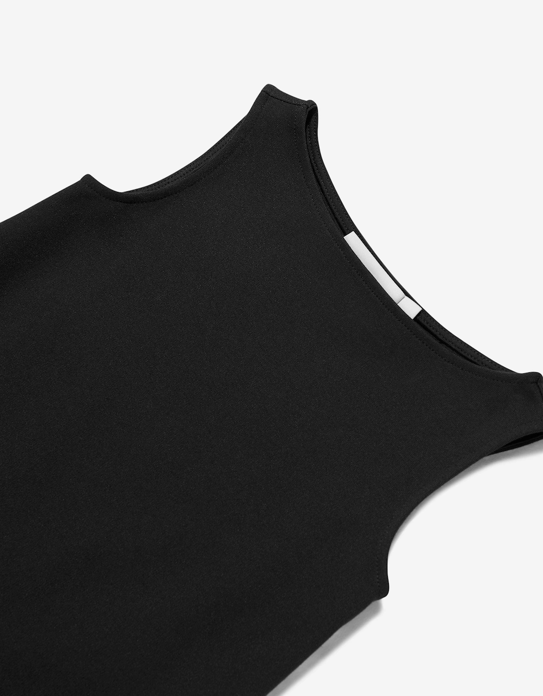 Girls Logo Tape Punto Dress in Black