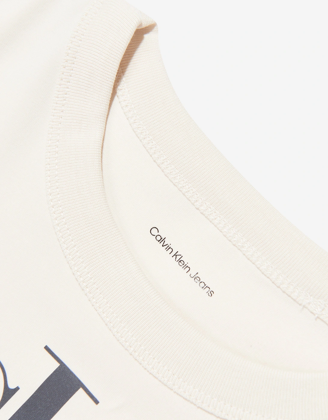 Boys Light Monologo T-Shirt in Ivory