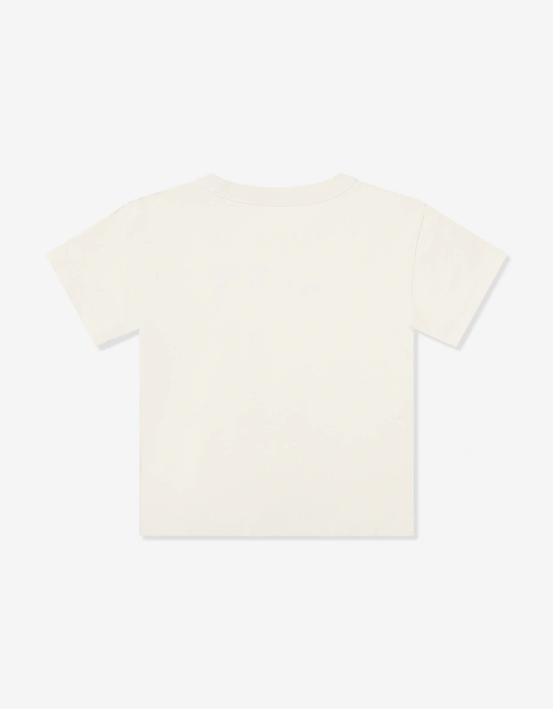 Boys Light Monologo T-Shirt in Ivory