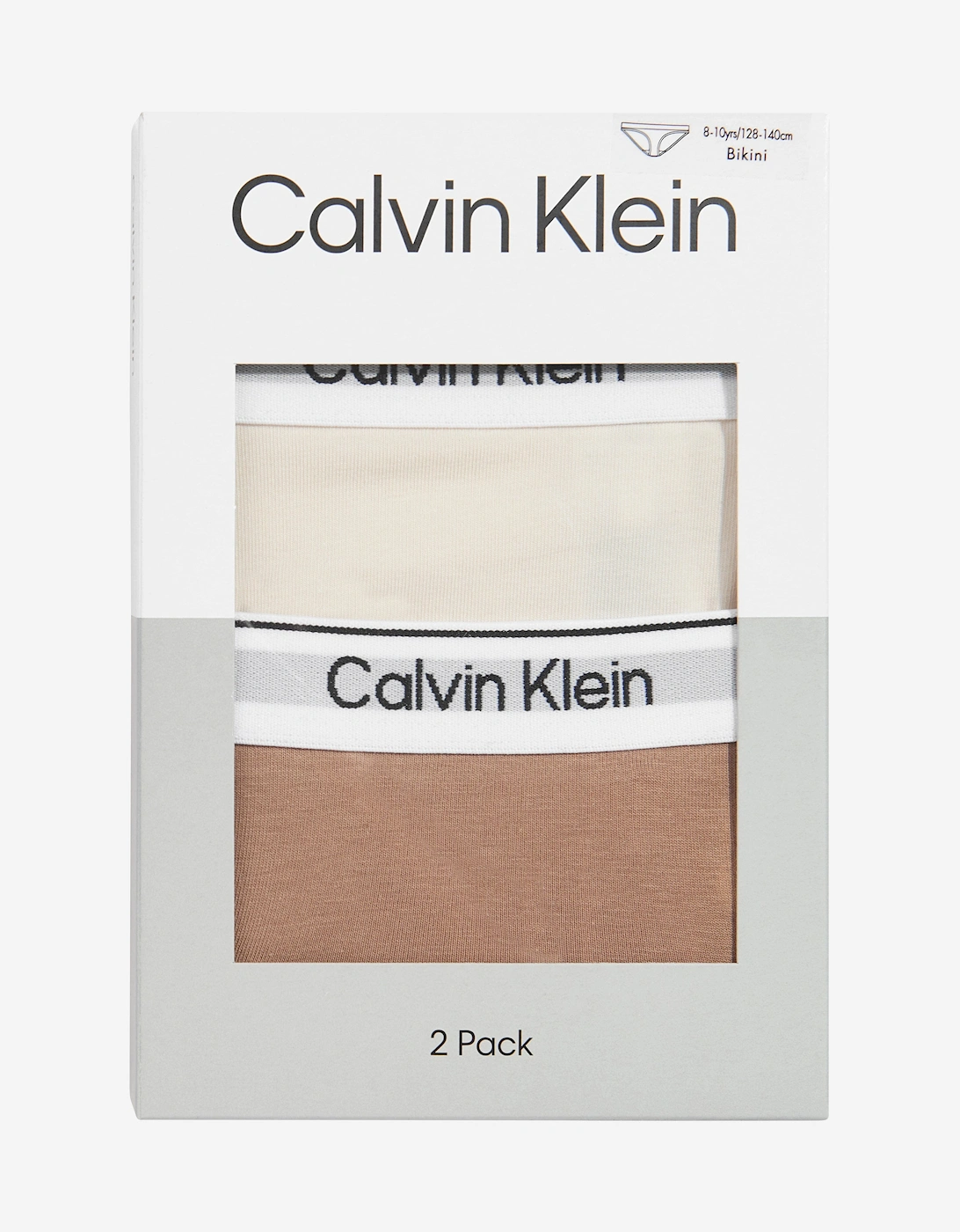 Girls 2 Pack Bikini Knickers Set in Multicolour