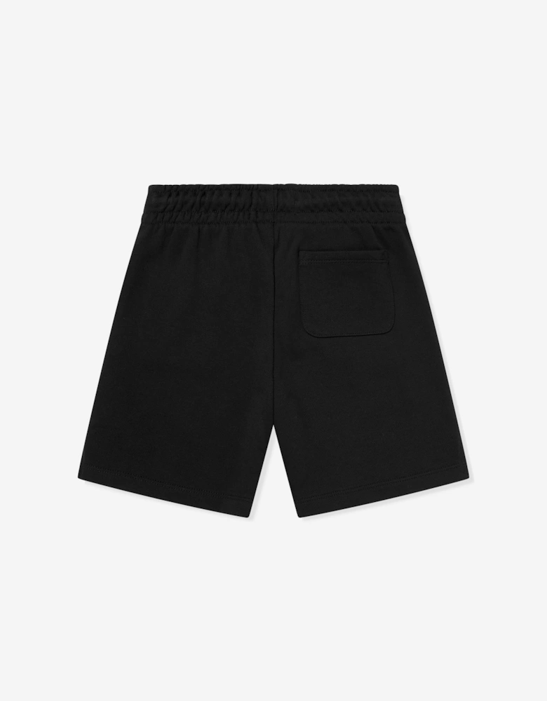 Kids Monogram Relaxed Shorts in Black