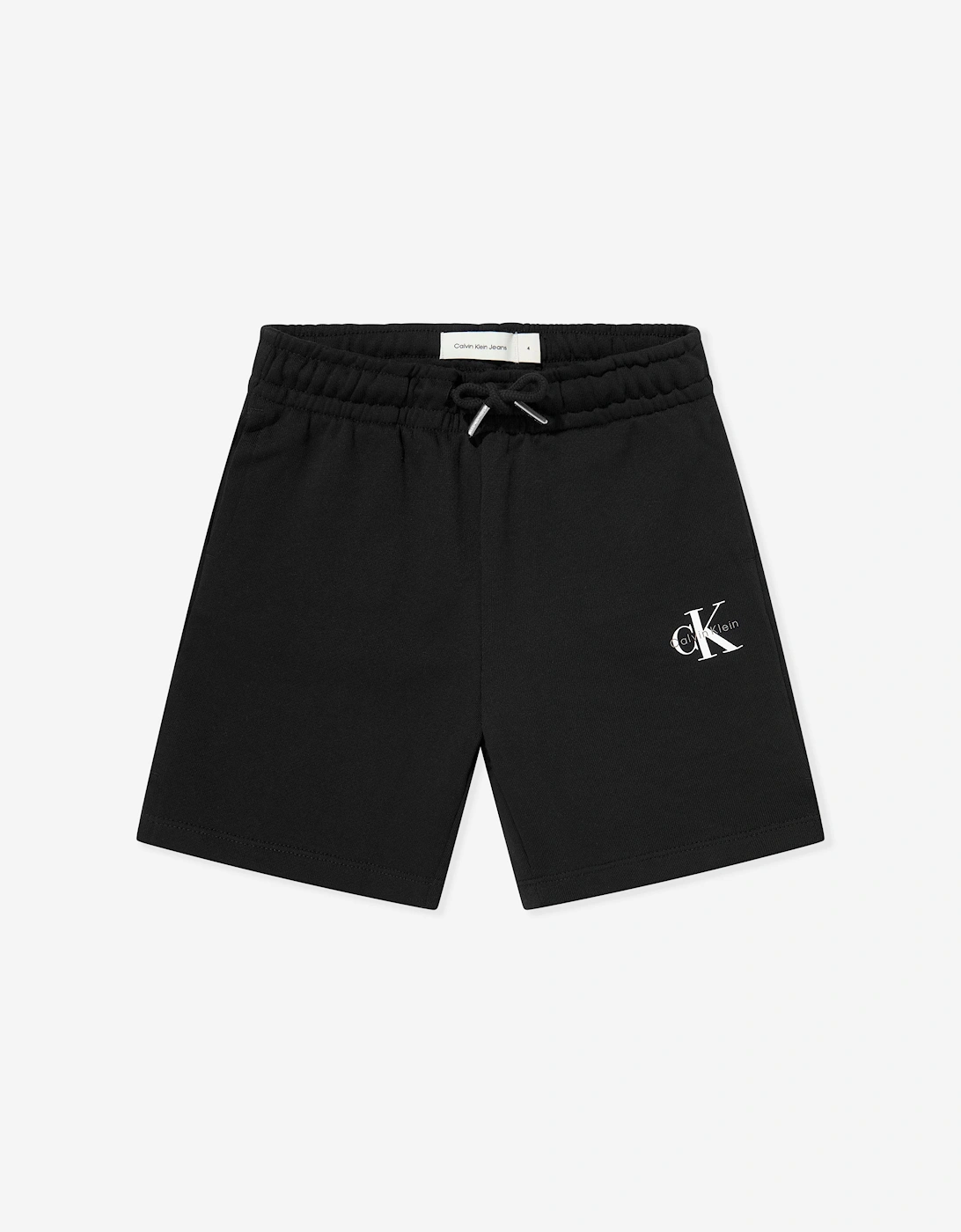 Kids Monogram Relaxed Shorts in Black, 5 of 4