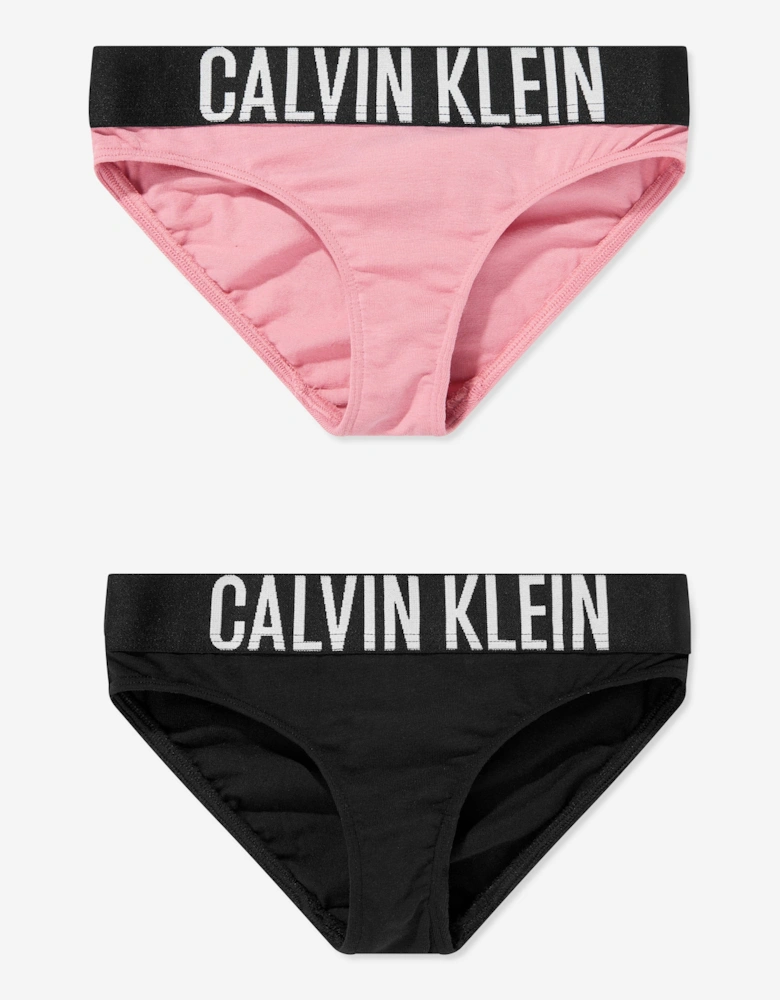 Girls 2 Pack Bikini Knickers Set in Pink