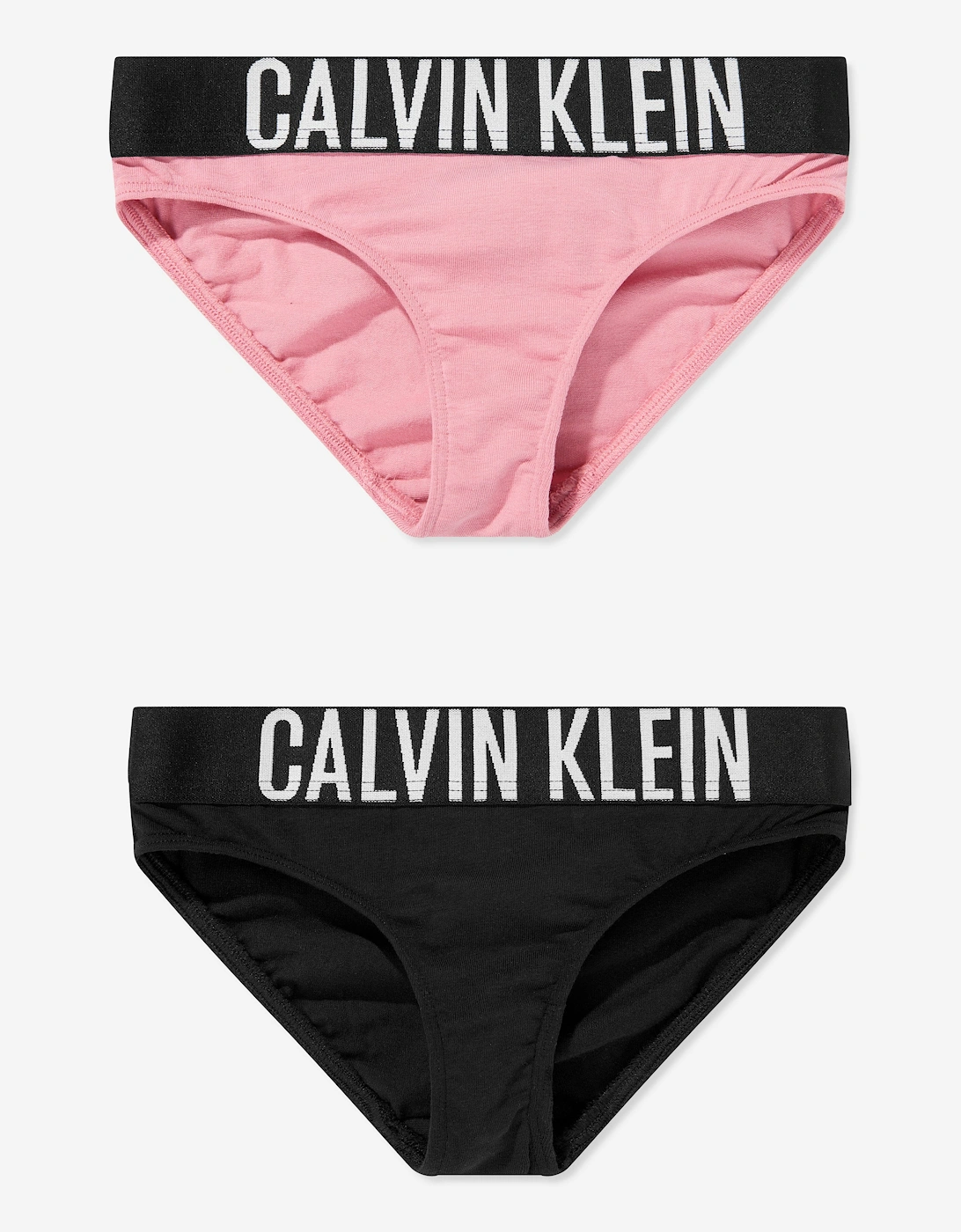 Calvin Klein Girls Pink 'S 2 Pack Bikini Knickers Set In - Size: 12 Years/13 Years/14 Years Kids