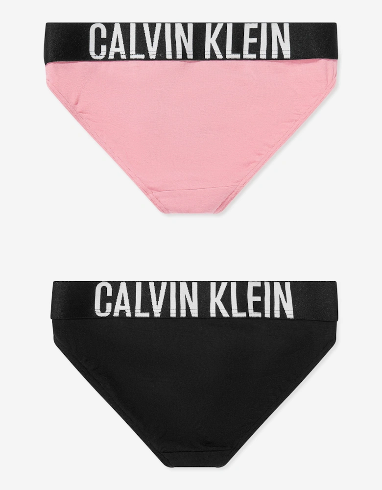 Girls 2 Pack Bikini Knickers Set in Pink