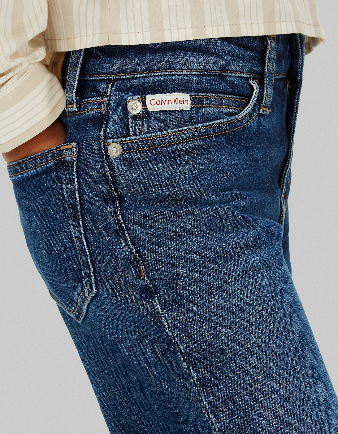 Girls HR Wide Leg Jeans in Blue