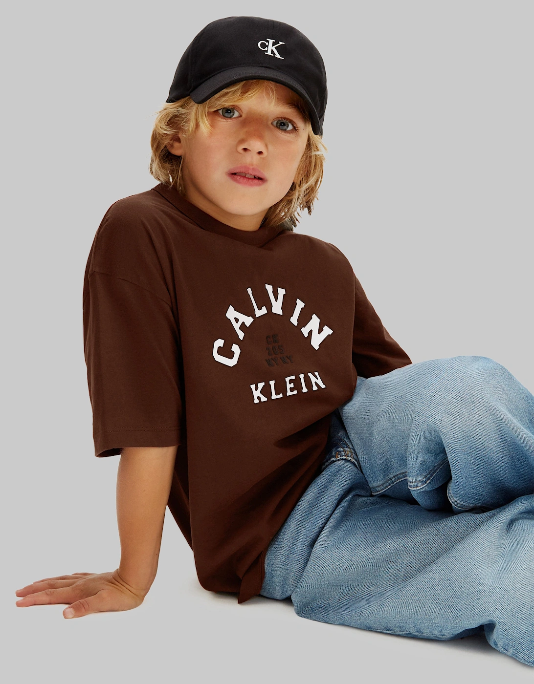 Boys Varsity Graphic T-Shirt in Brown