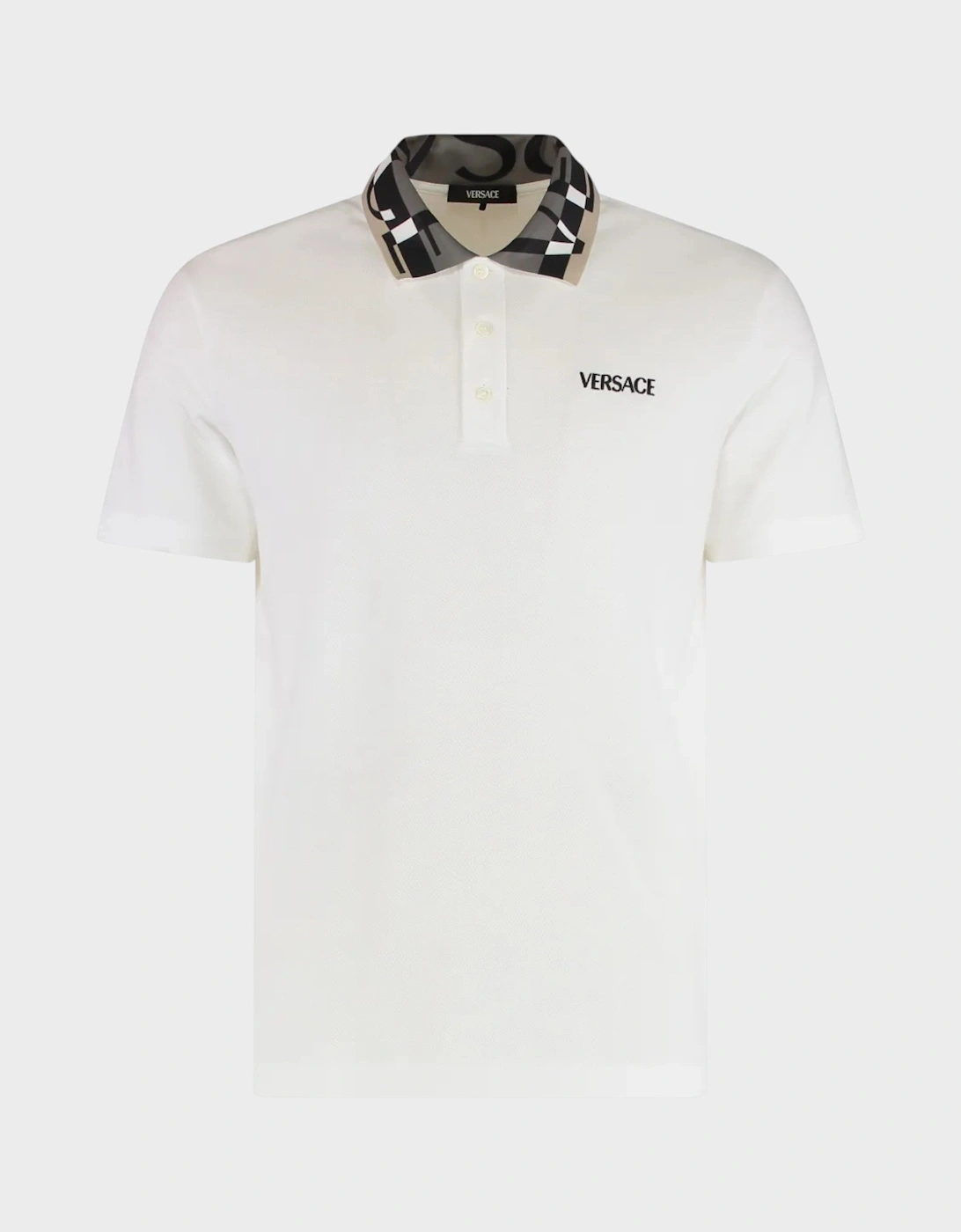 Polo Piquet Greca Collar White Grey, 3 of 2