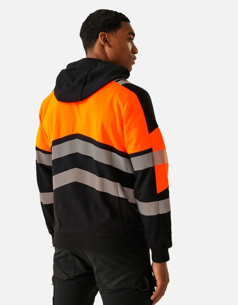 Professional Unisex Adult X-Pro Class 2 Hi-Vis Hoodie