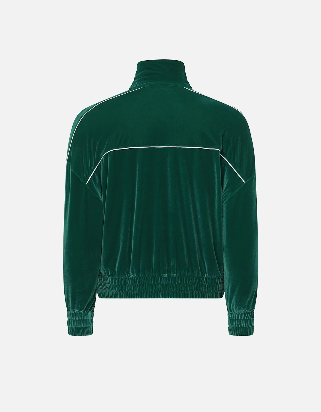 Oversized Zipped Velour Sweatshirt
