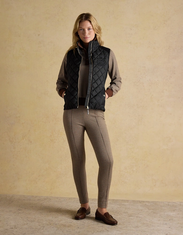 BRAEMAR LUXE Womens Quilted Gilet Black