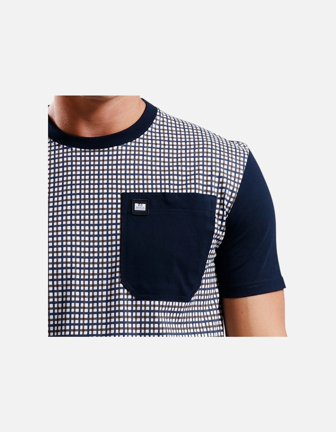 Mens T Shirt House Check Crew Neck Short Sleeve Pullover New