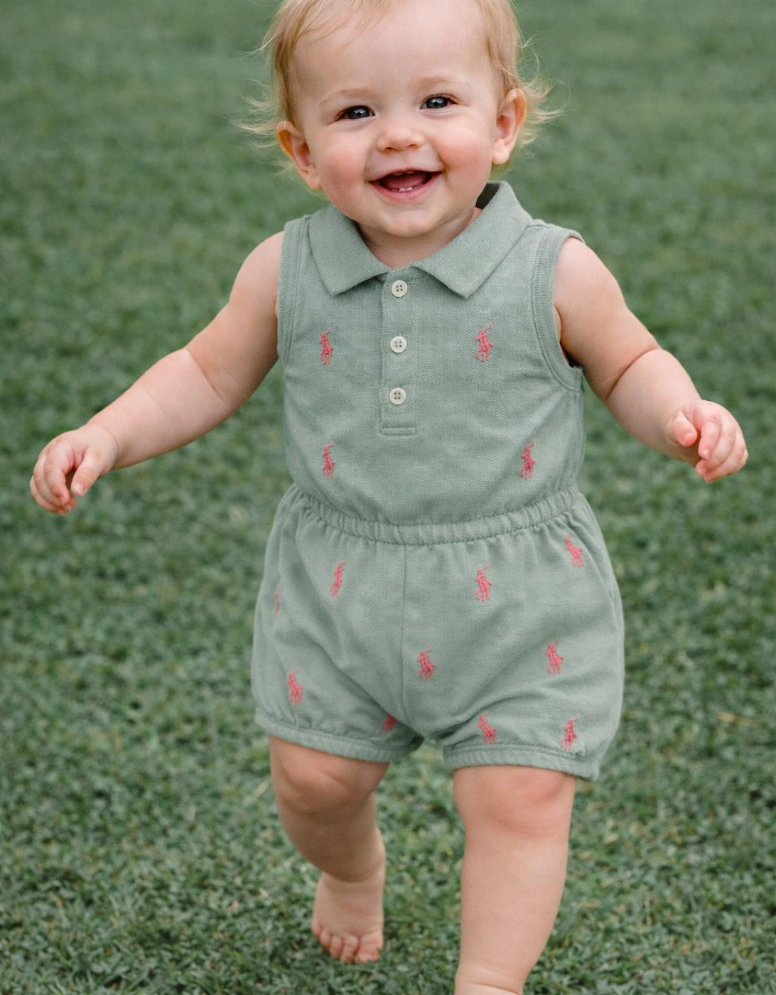 BABY/TODDLER GIRL MINT GREEN PLAYSUIT 12843001, 2 of 1