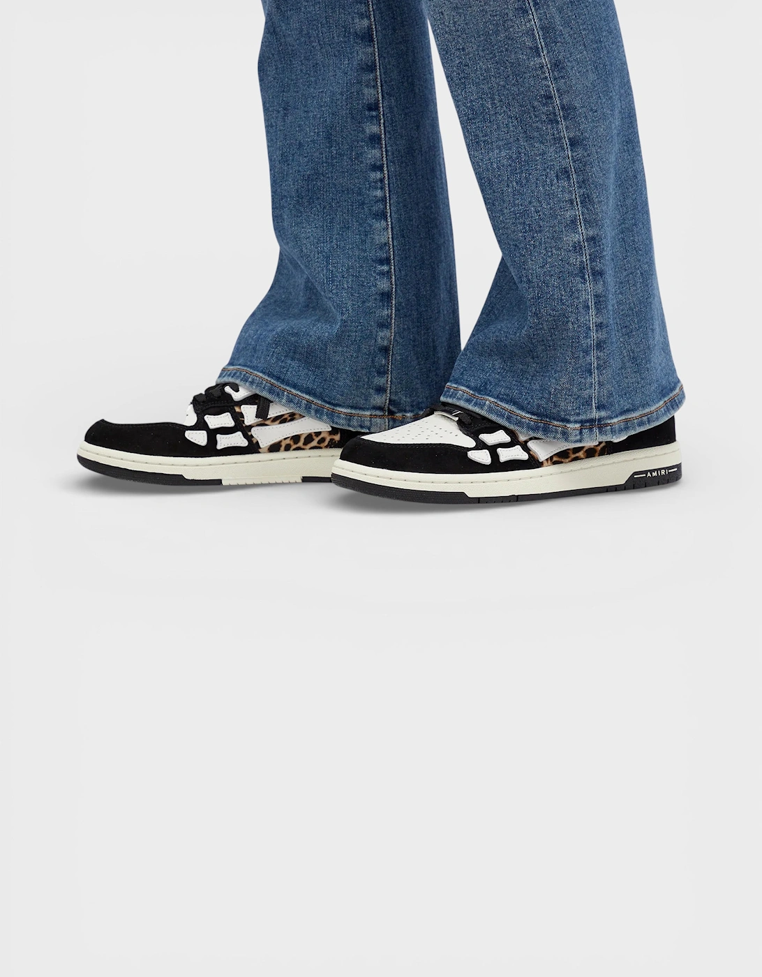 Skel Low Leopard Print Black