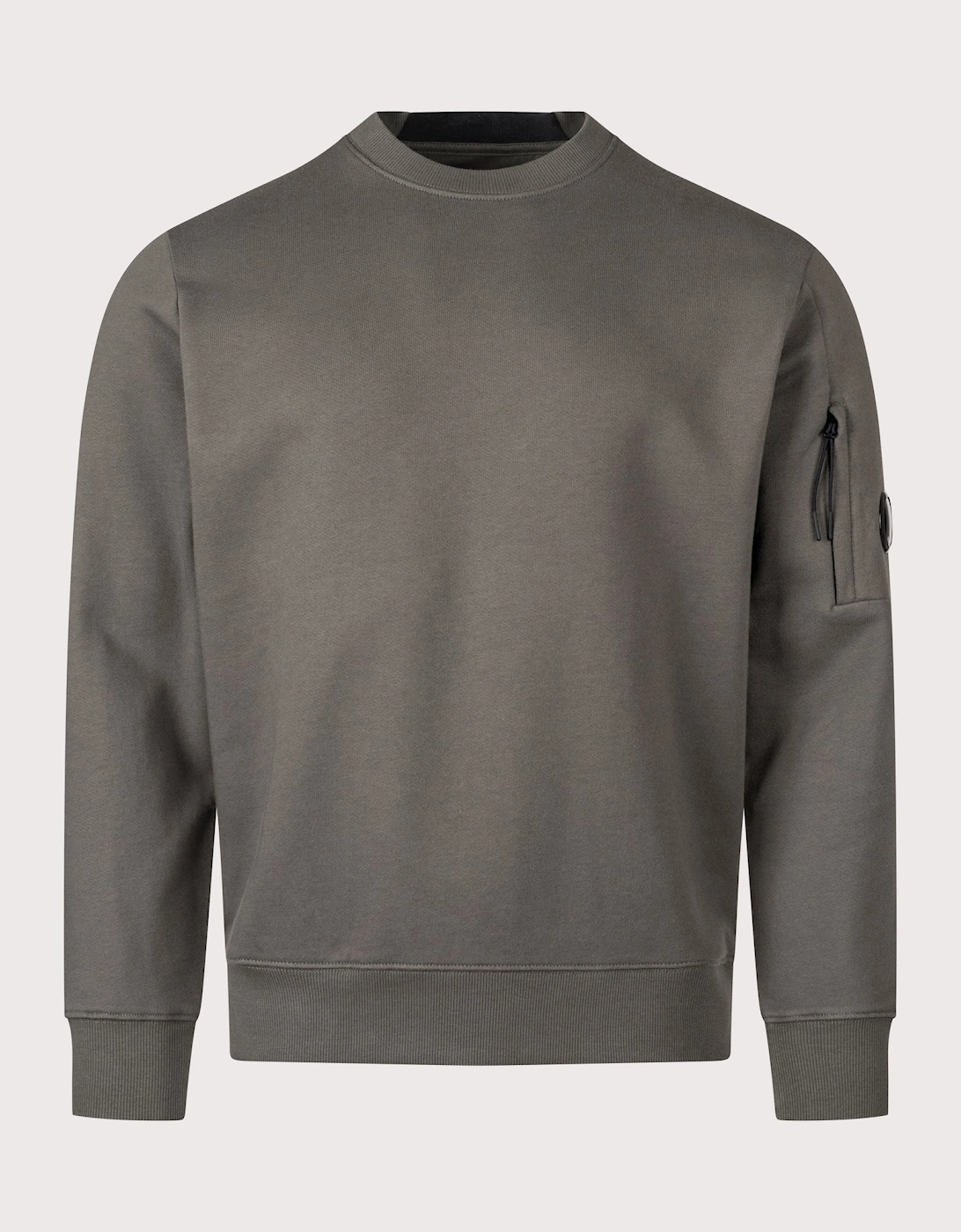 Diagonal Raised Fleece Lens Sweatshirt