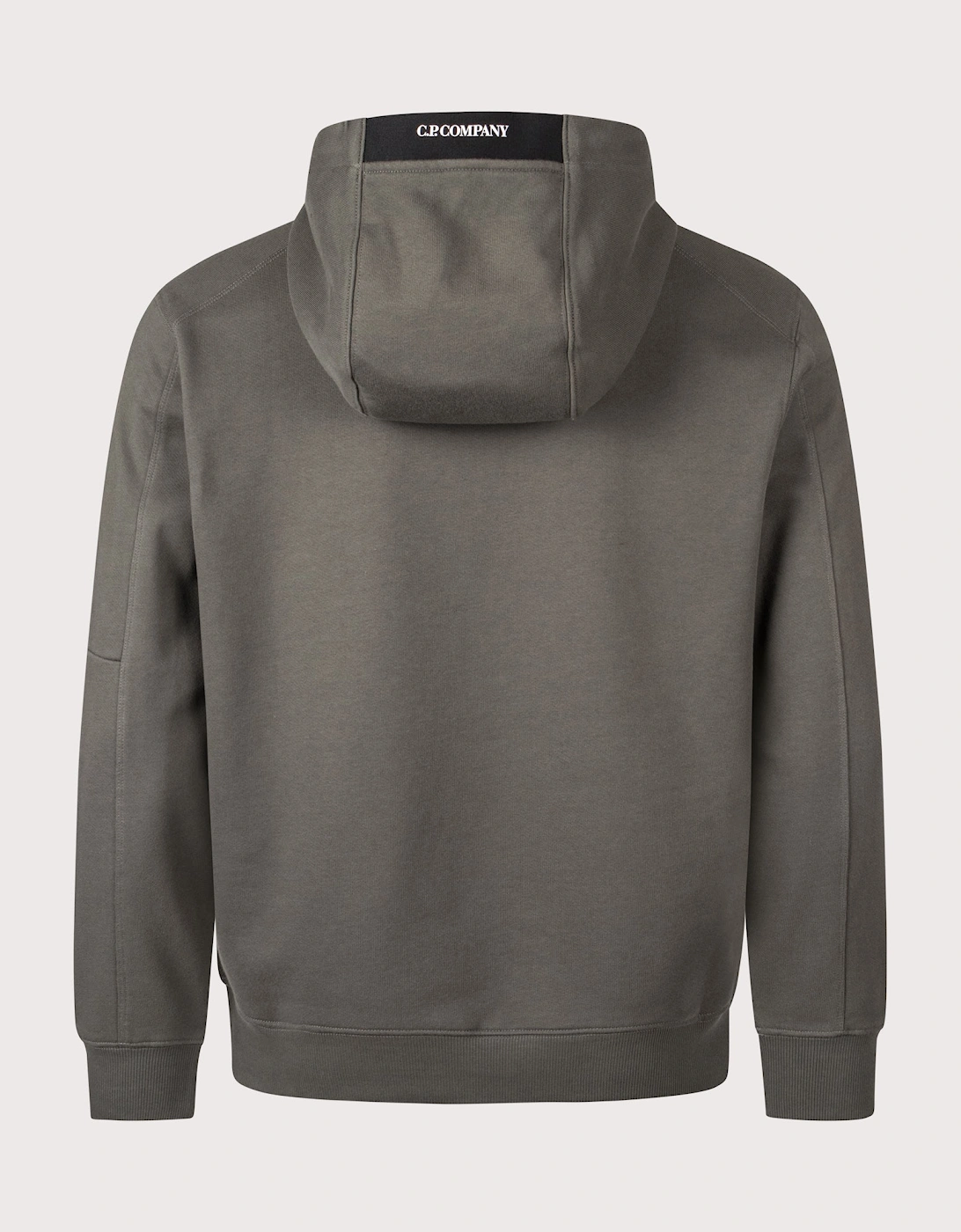 Diagonal Raised Fleece Lens Hoodie