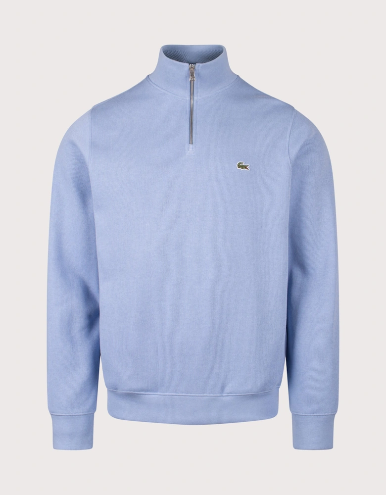 Croc Logo Quarter Zip Knit Jumper