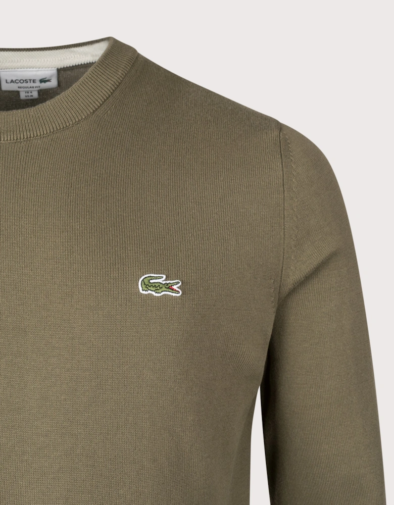 Monochrome Crew Neck Cotton Sweatshirt