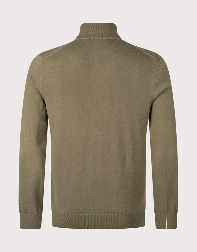 Zipped High Neck Sweatshirt