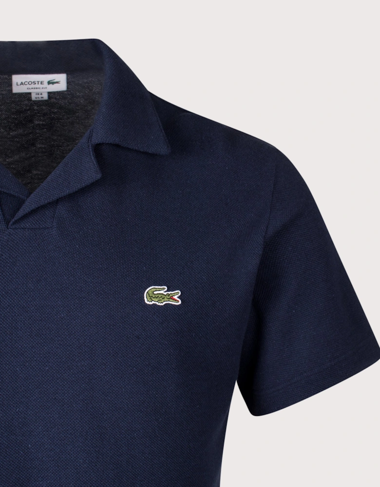 Cotton-Linen Polo Shirt