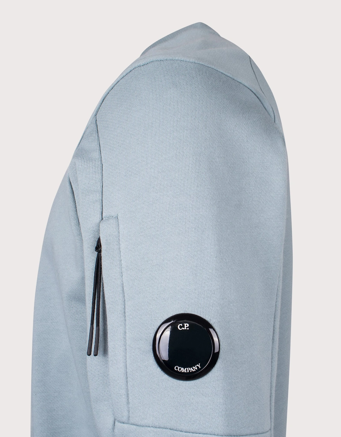 Diagonal Raised Fleece Lens Sweatshirt