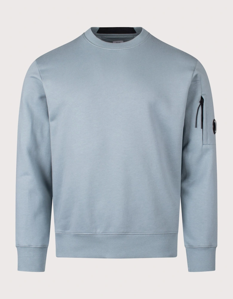 Diagonal Raised Fleece Lens Sweatshirt