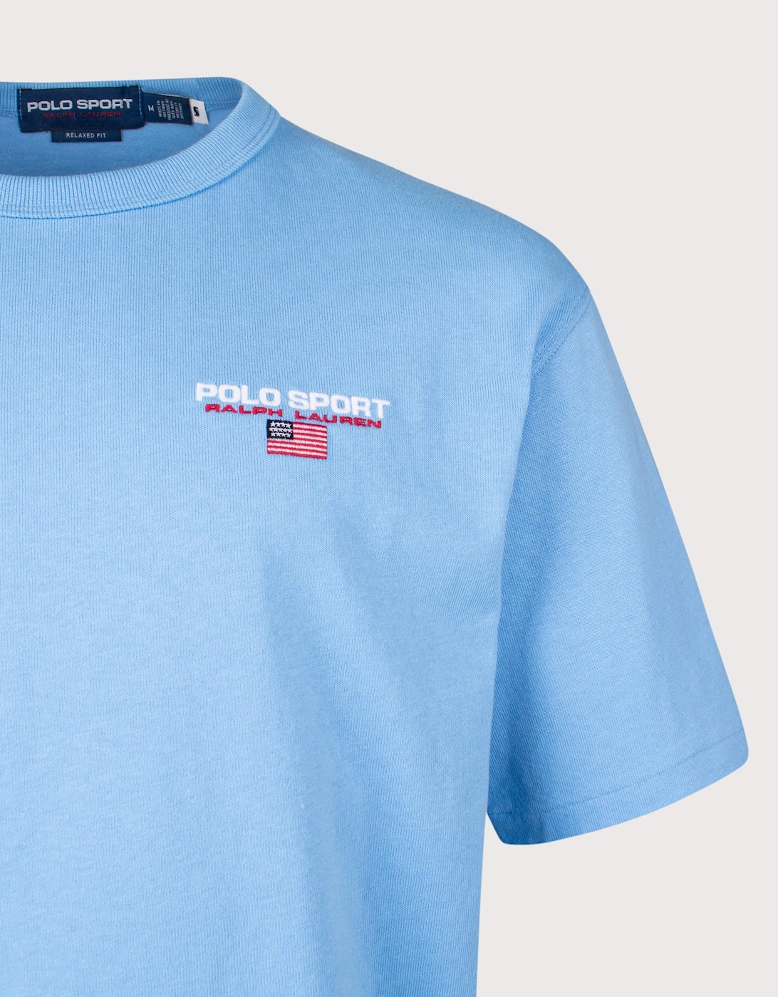 Relaxed Fit Polo Sport Flag Logo T-Shirt
